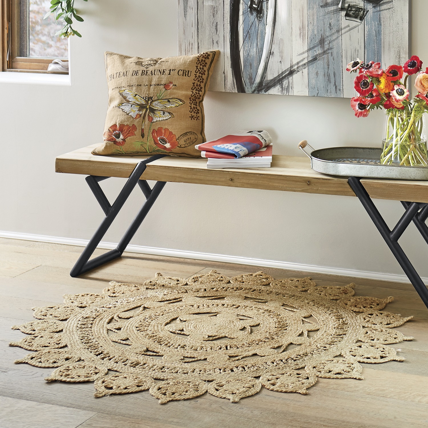 Jute 4 Round Rug Country Door