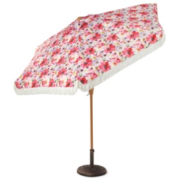 Floral Fringe Umbrella, , large