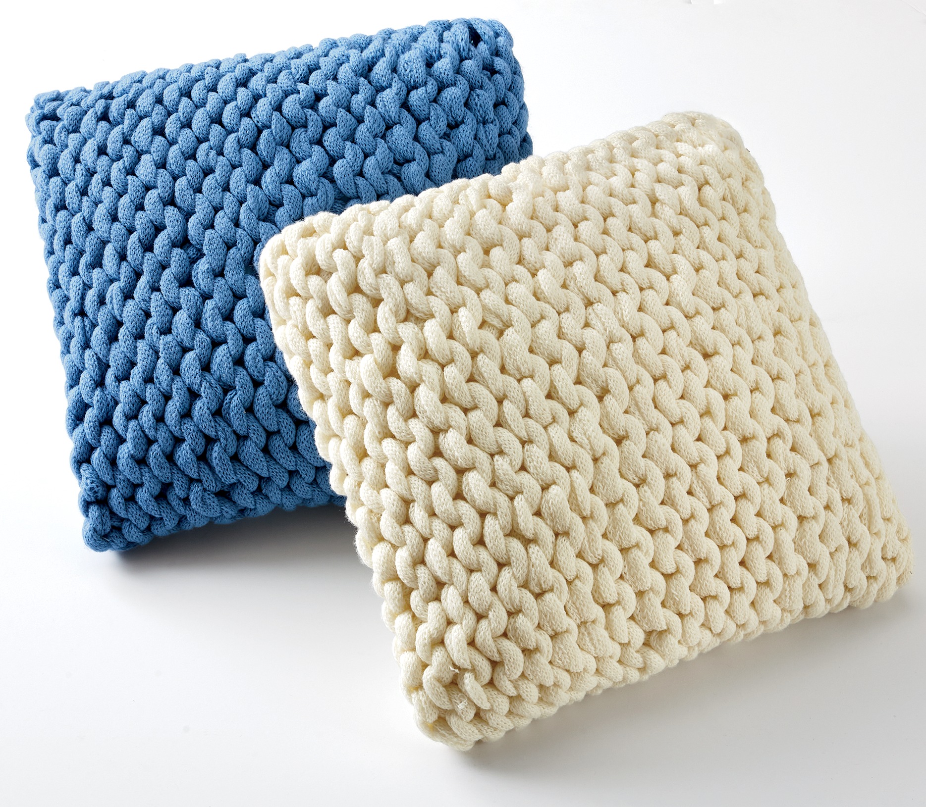 large knit pillow