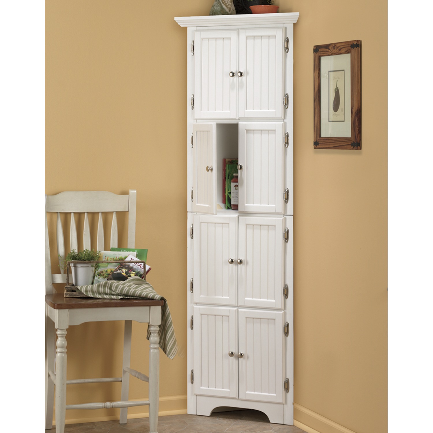 8 Door Corner Cabinet Country Door