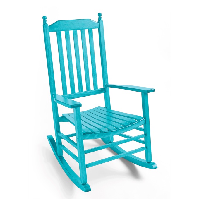 Rocking Chair, Teal, large