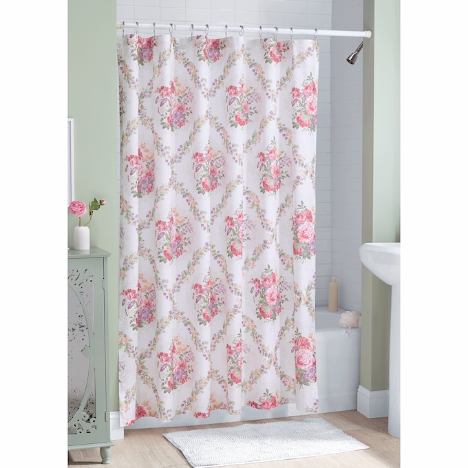 Scarborough Bouquet Shower Curtain, , large
