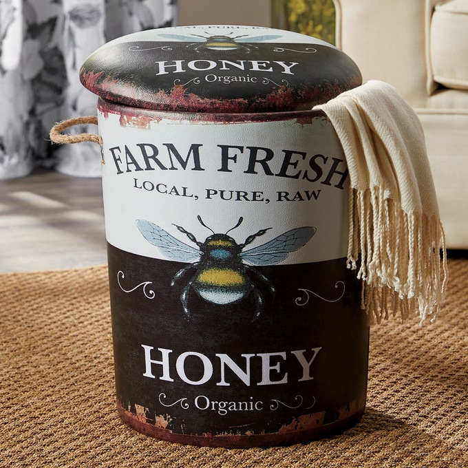 Farm Fresh Honey Stool, , large