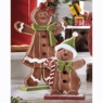 Set of 2 Chunky Wood Gingerbread Cutouts, , large