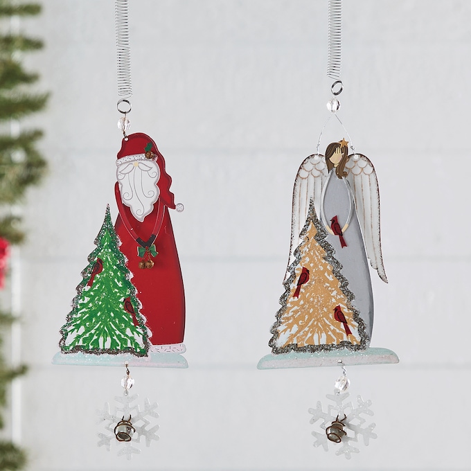 Santa or Angel Christmas Bouncy D&eacute;cor, , large