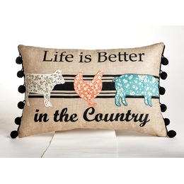 Simple Country Life Pillow, , large