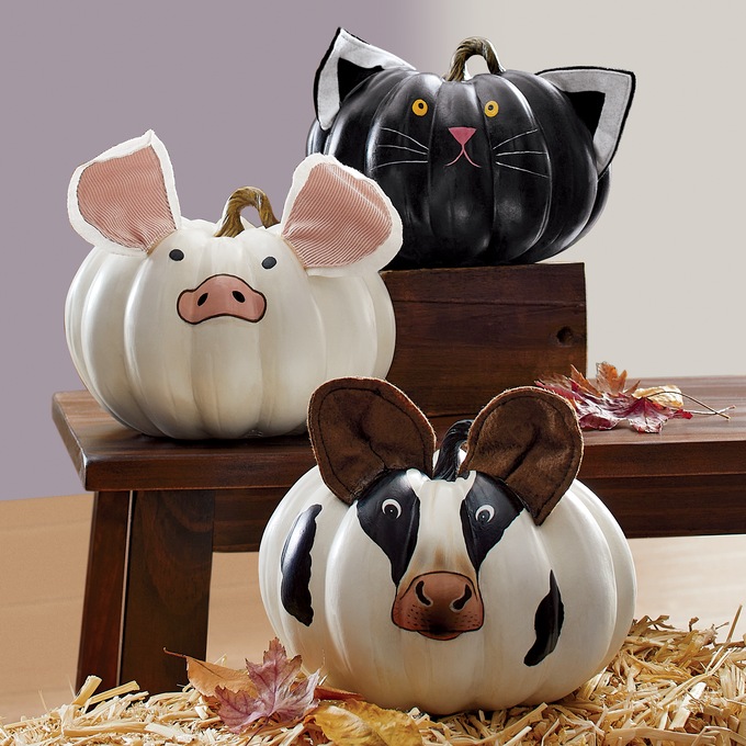 Farm Animal Pumpkin, , large