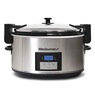 Elite Gourmet 8.5-qt. Programmable Stainless Steel Slow Cooker with Locking Lid, , large