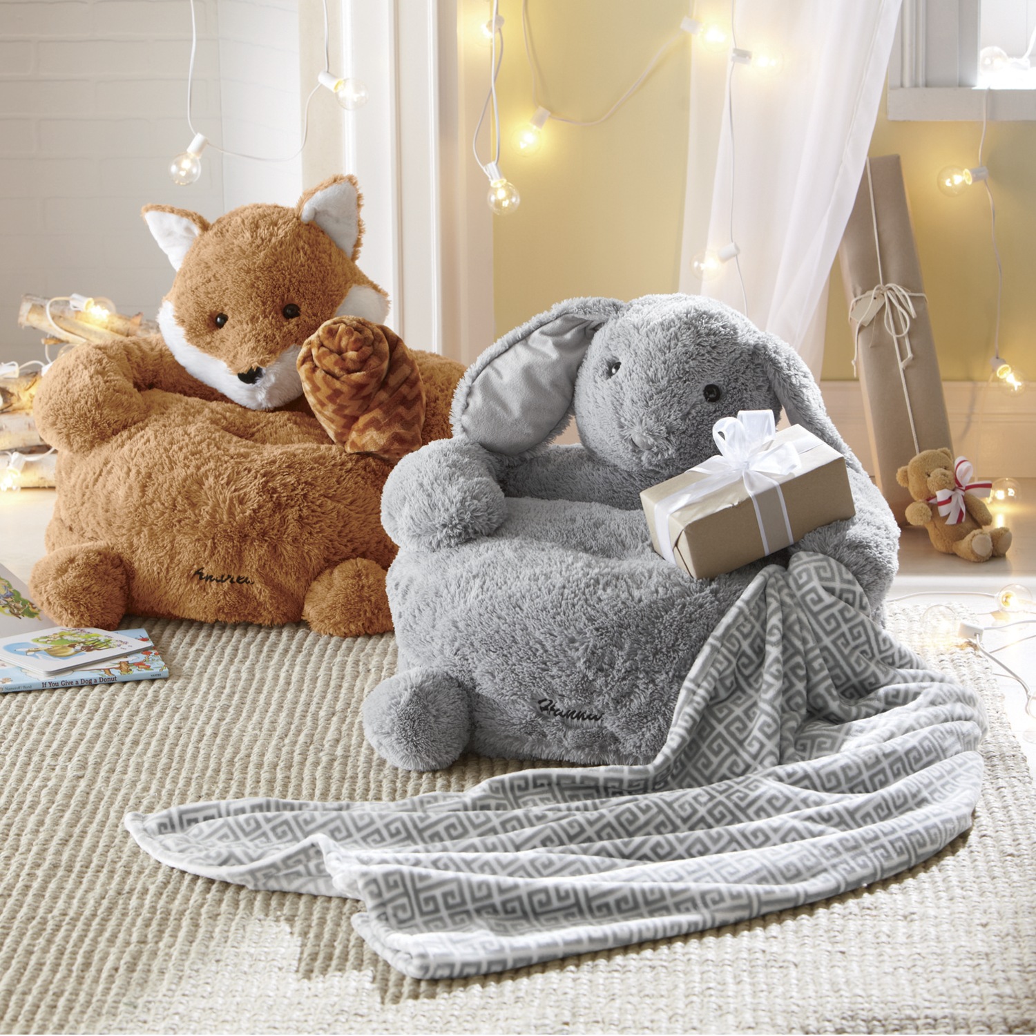 bear plush chair