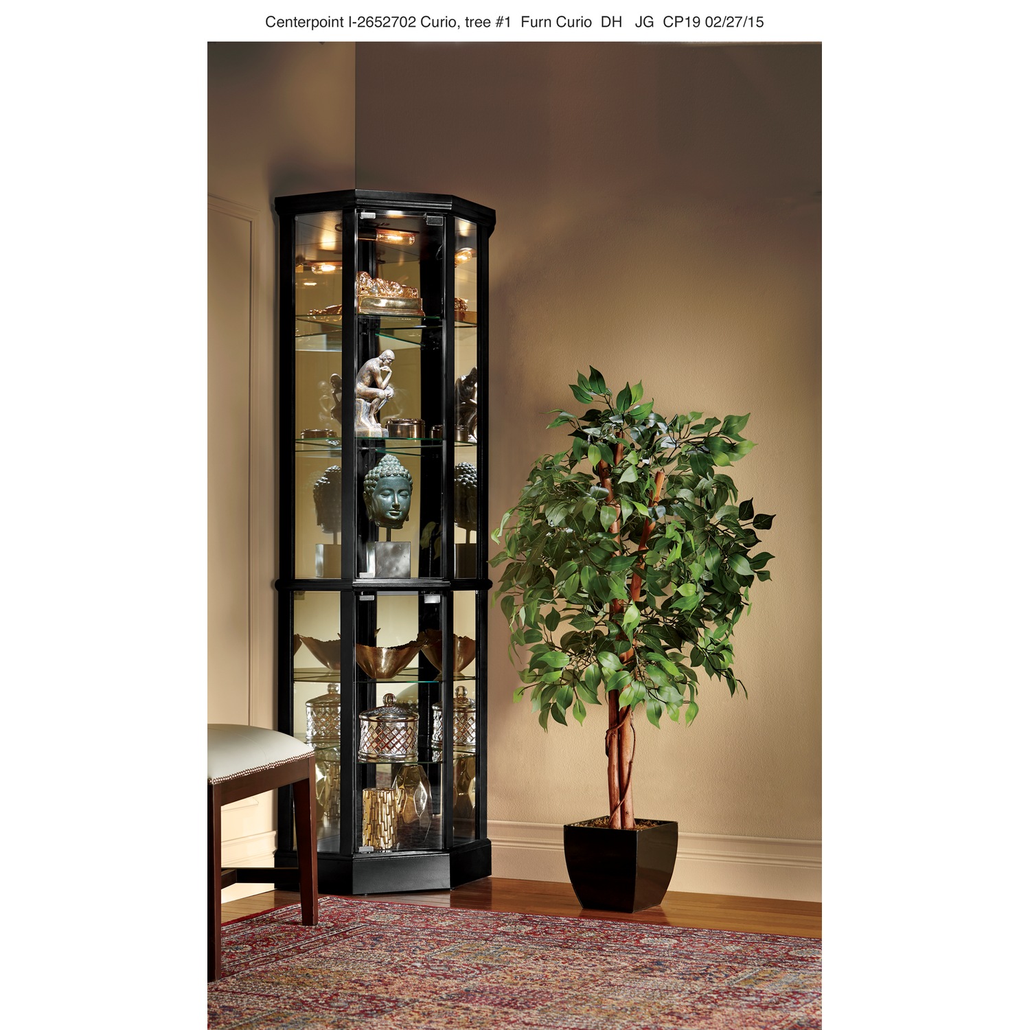 Seventh avenue curio cabinets sales