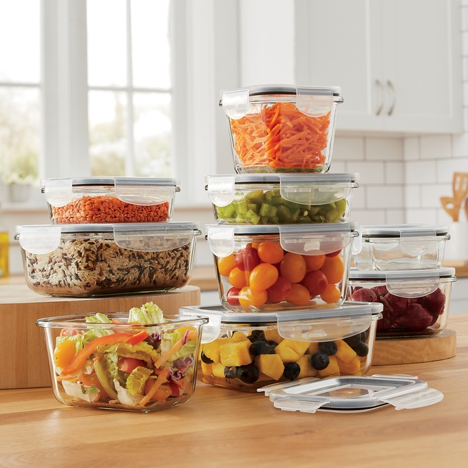 Rubbermaid Brilliance 18-Piece Microwavable Food Storage Container Set