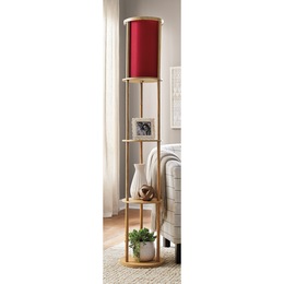 Eurico floor lamp with shelves hot sale