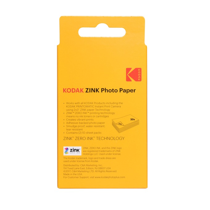 Kodak 20-Pack Zink Photo Paper, , large