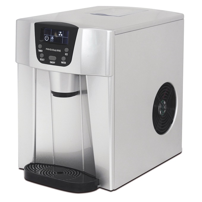 Frigidaire 2-in-1 Ice Maker & Water Dispenser, Silver, large