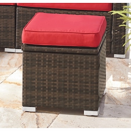 Wicker Storage Stool, , large