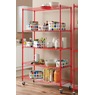 5 Tier Wide Mobile Shelf, , large