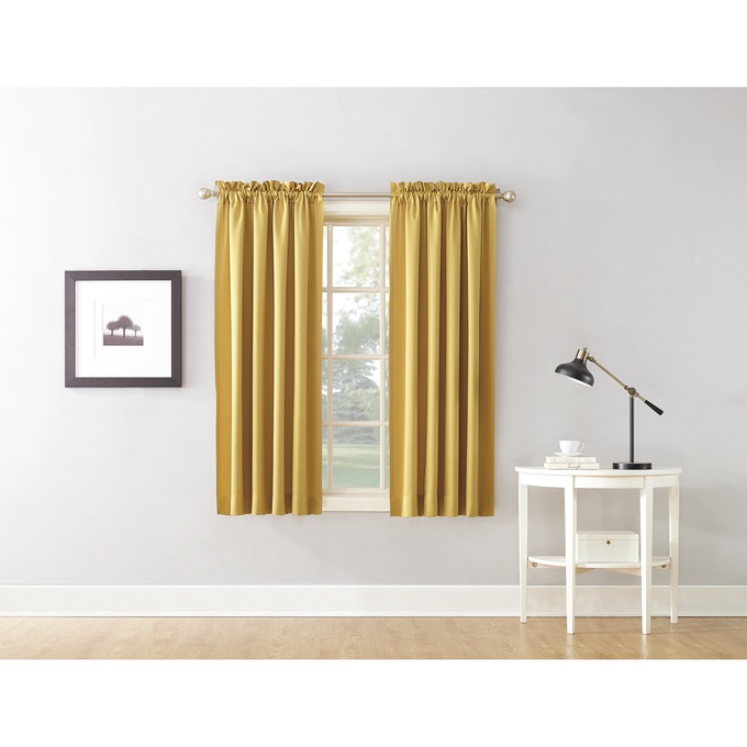 Madison Room Darkening Panel, Flax, large