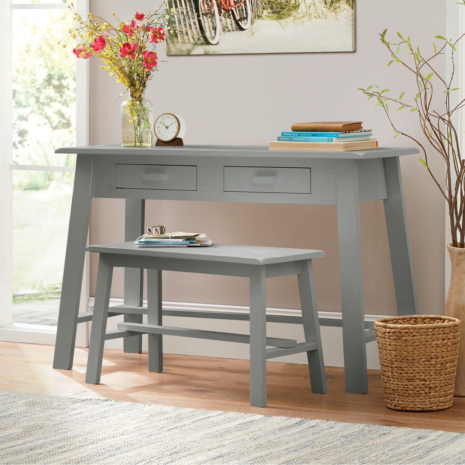 Rustic Desk And Bench Country Door