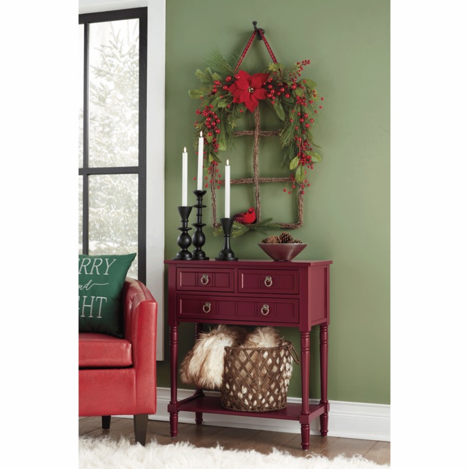 Poinsettia Window Frame, , large