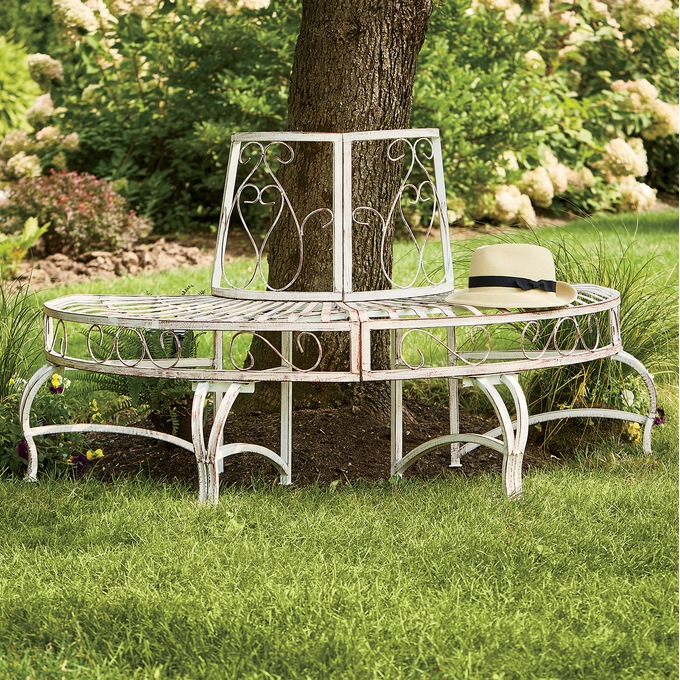 Round Tree Bench, , large