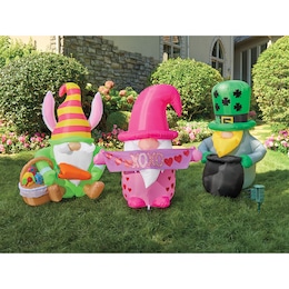 Spring Holiday Inflatable and Spring Holiday  Gnome Inflatable &ndash; Buy All and Save, , large