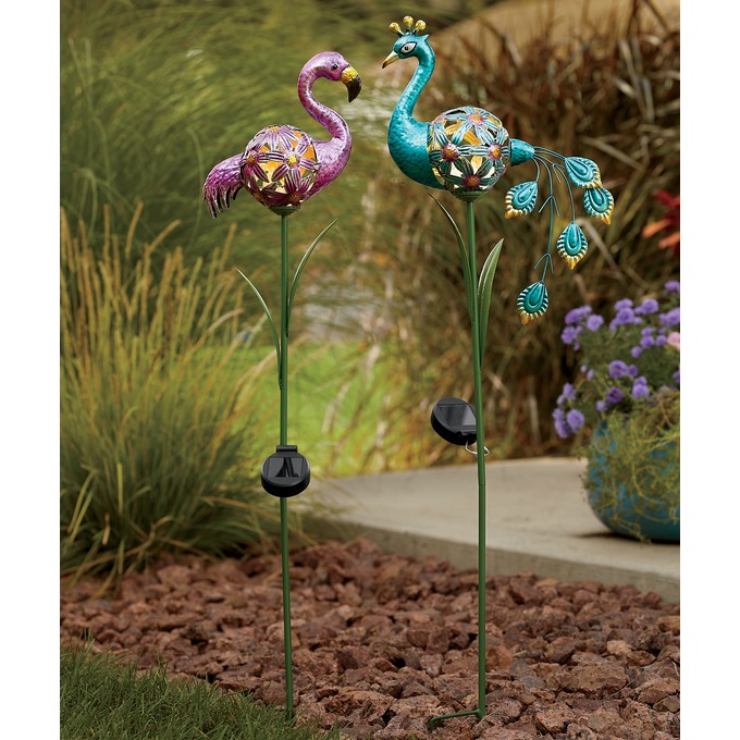 Solar Bird Stake &amp;ndash; Buy Both and Save, , large