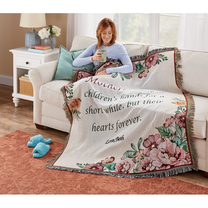Personalized Tapestry Throw Blanket, , large