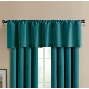Color Connection Solid Rod Pocket Valance, , large