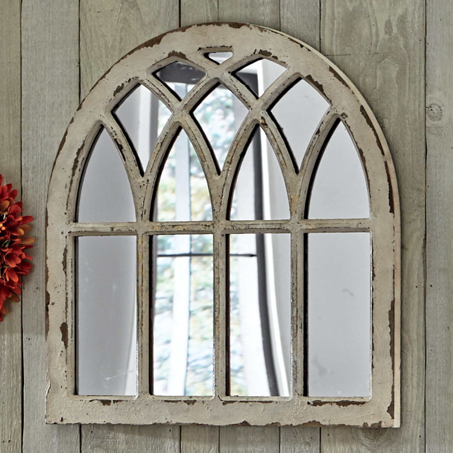 Distressed Mirror Country Door