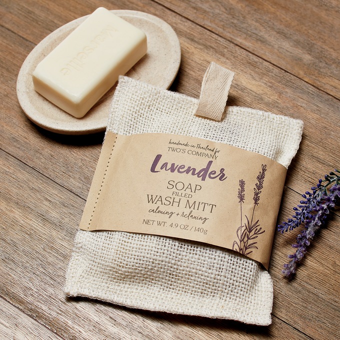 Lavender Soap Wash Mitt, , large