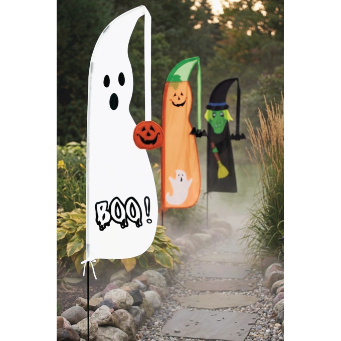 Outdoor Halloween Flag, , large