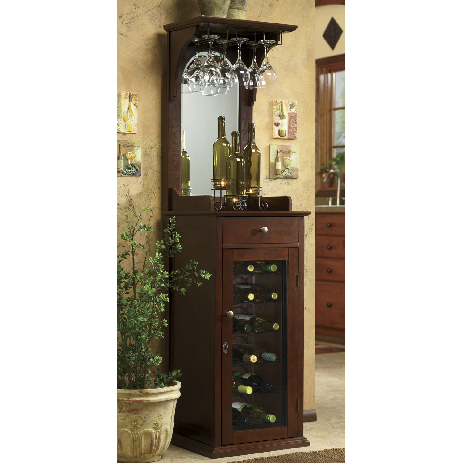 Locking Wine Cabinet | Country Door