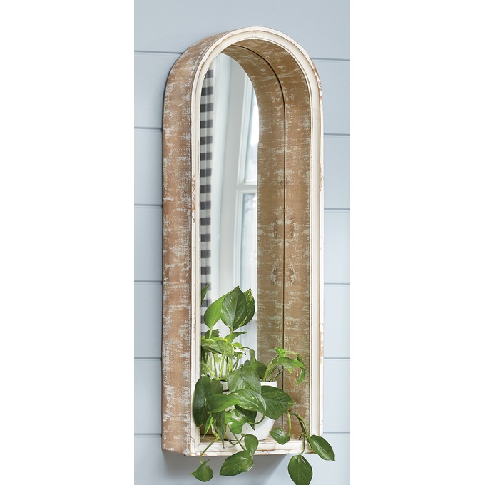 Wooden Arch Mirror, , large