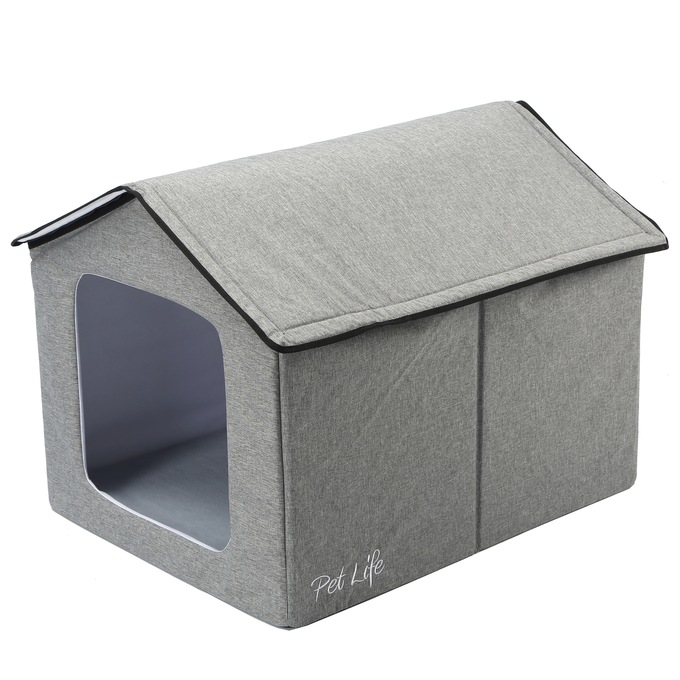 Pet Life Hush Puppy Collapsible Electronic Heating and Cooling Smart Pet House, , large