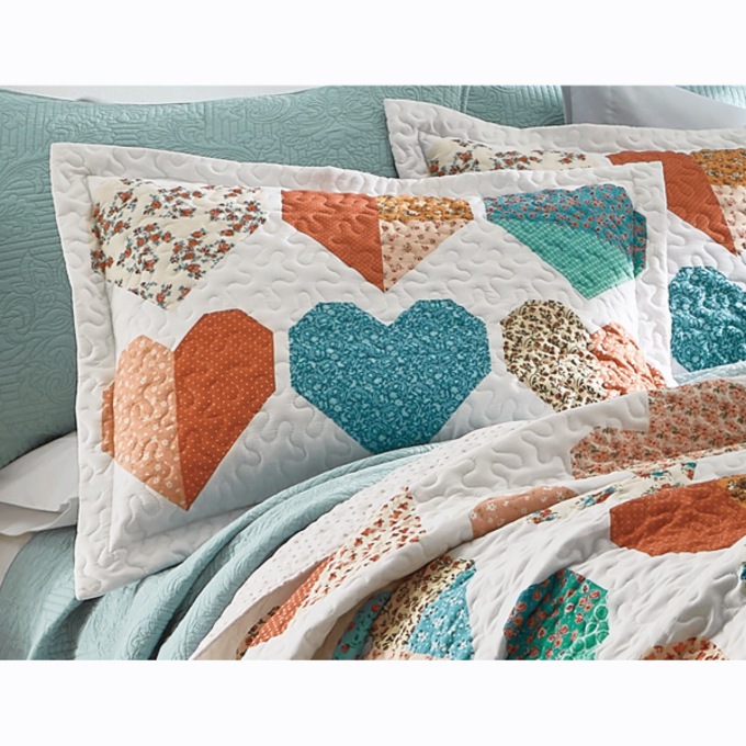 Hearts Sham, , large
