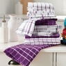 Color Connection 20-piece Kitchen Towel Set, Purple Punch, large