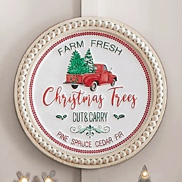 Farm Fresh Christmas Trees Sign, , large