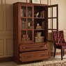 Dawson Media Display Cabinet, Walnut, large