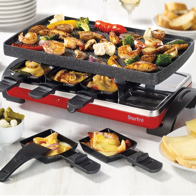 Starfrit The Rock Raclette Party Grill Set, , large