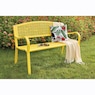 Colorful Garden Bench, Lemon Yellow, large