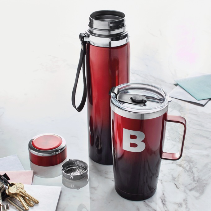 2-piece Thermal Bottle and Travel Mug Set, , large