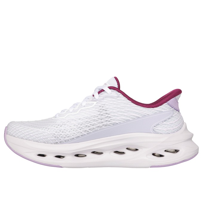 Skechers Women’s Max Cushioning Glide-Step Sapphire Slip-Ins, White Lavender, large