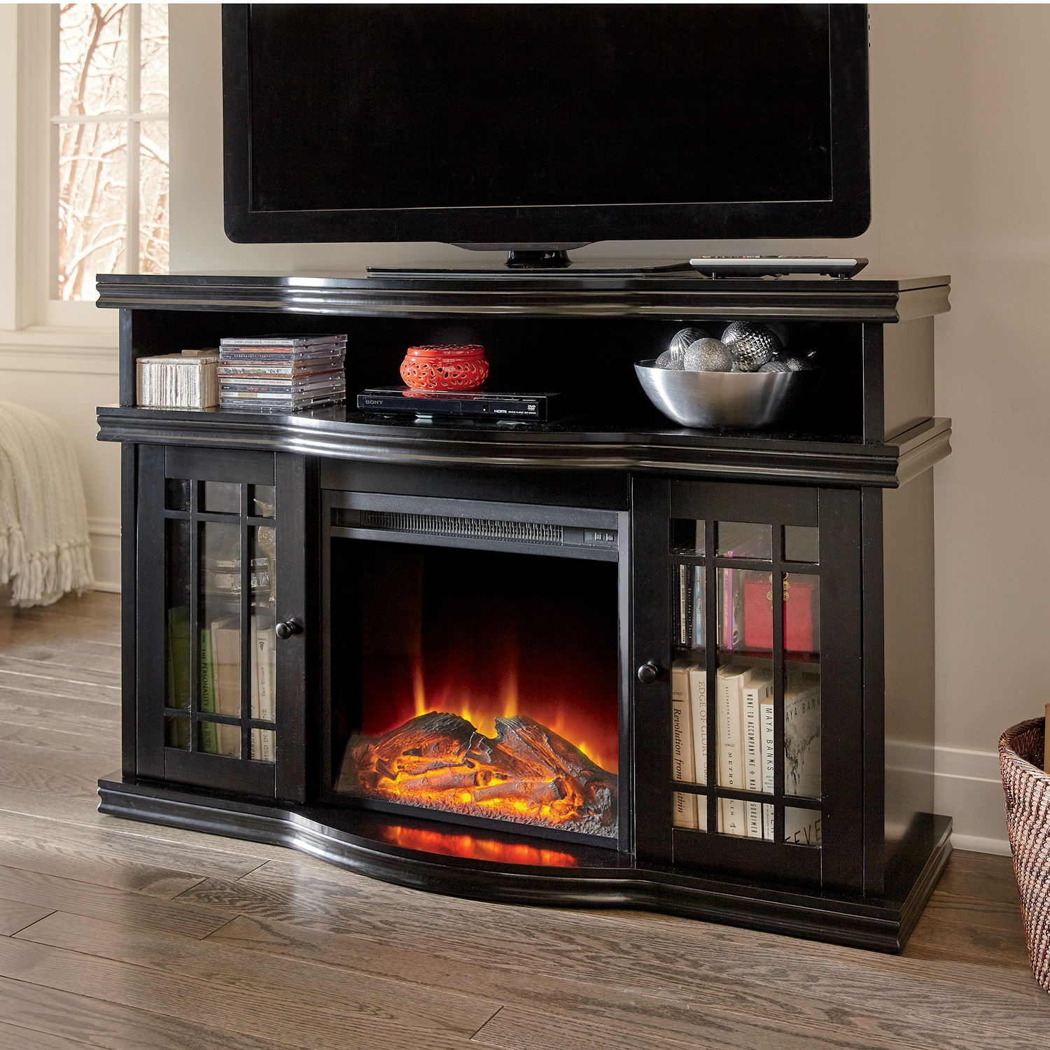 Media Center Fireplace Country Door