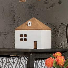 Wooden House Storage Box, , large