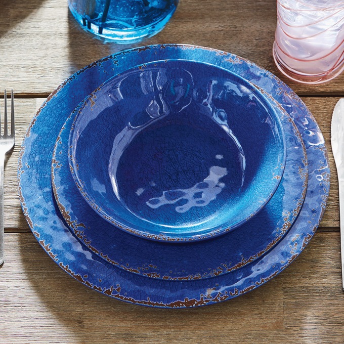 Mauna 12-Piece Melamine Dinnerware Set, , large