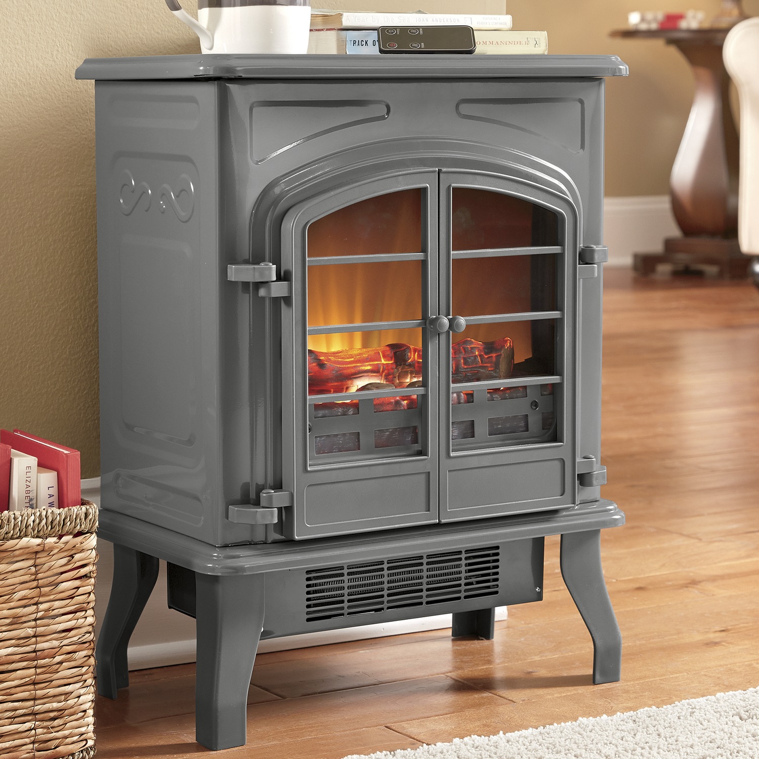 Electric Fireplace Stove, 1500W, with Remote | Country Door