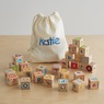 Set of 26 Wooden Alphabet Blocks, , large