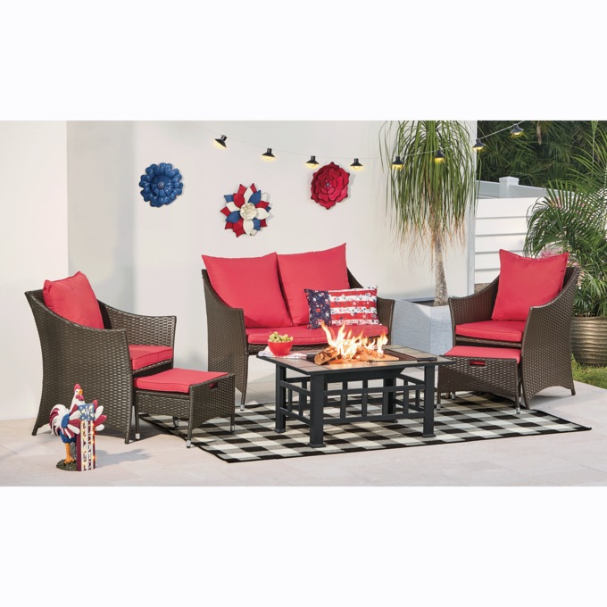 Wicker Loveseat, , large
