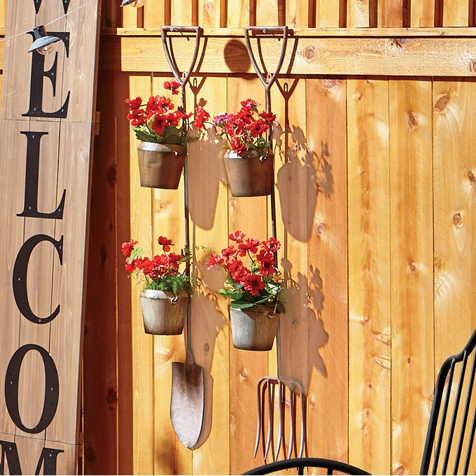 Garden Tool Hanging Planter - Buy Both and Save, , large