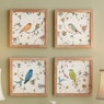 Set of 4 Framed Bird Wall Art, , large